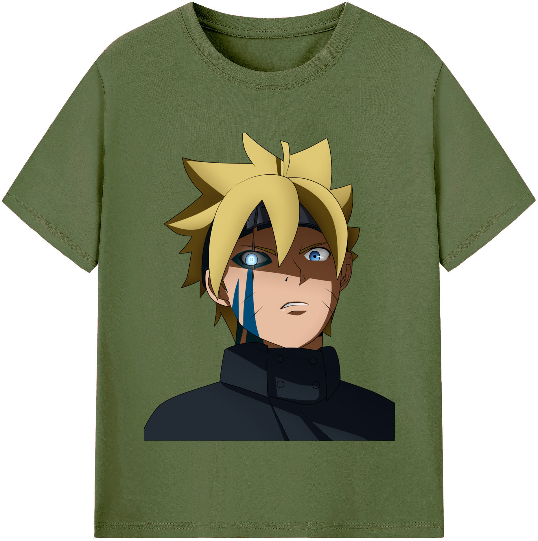 （画像用） NARUTO -ナルト- うずまき ボルト Uzumaki Boruto 綿100％半袖Tシャツ（フロントプリント）